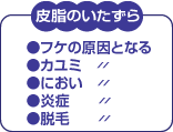 ところが皮脂は過剰になると悪影響を及ぼします